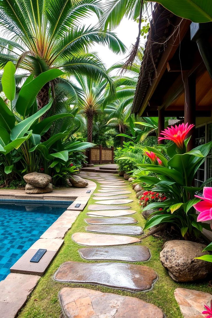 Tropical Escape Trail - 22 Pool Walkway Ideas