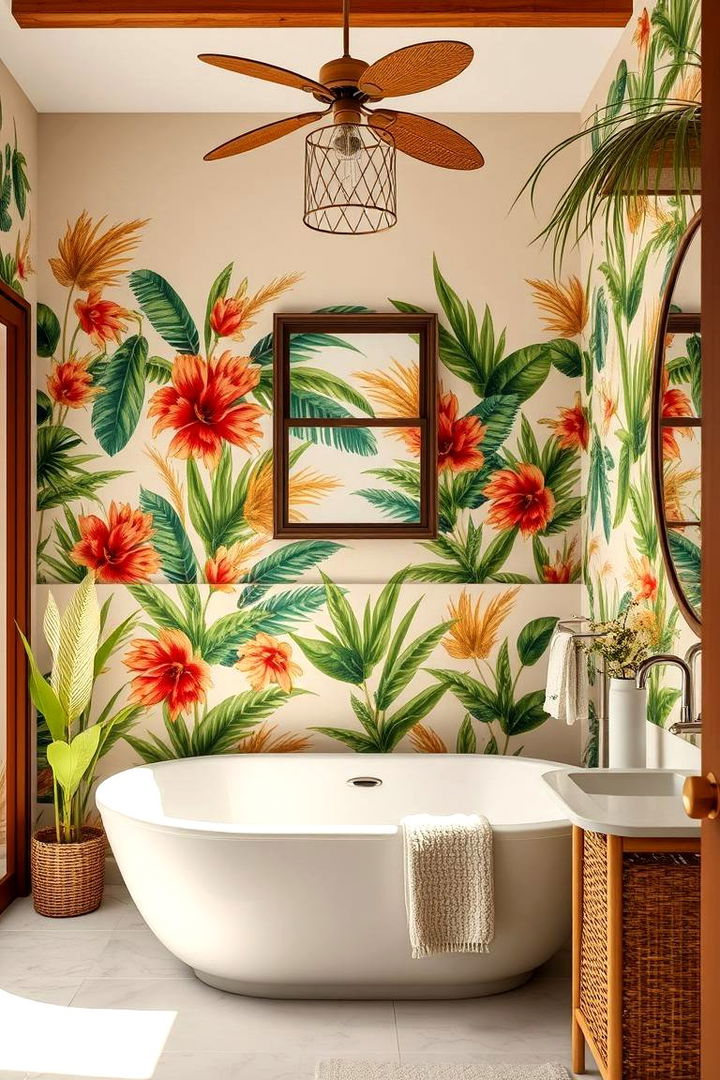 Tropical Escape - 22 Bathroom Decor Ideas