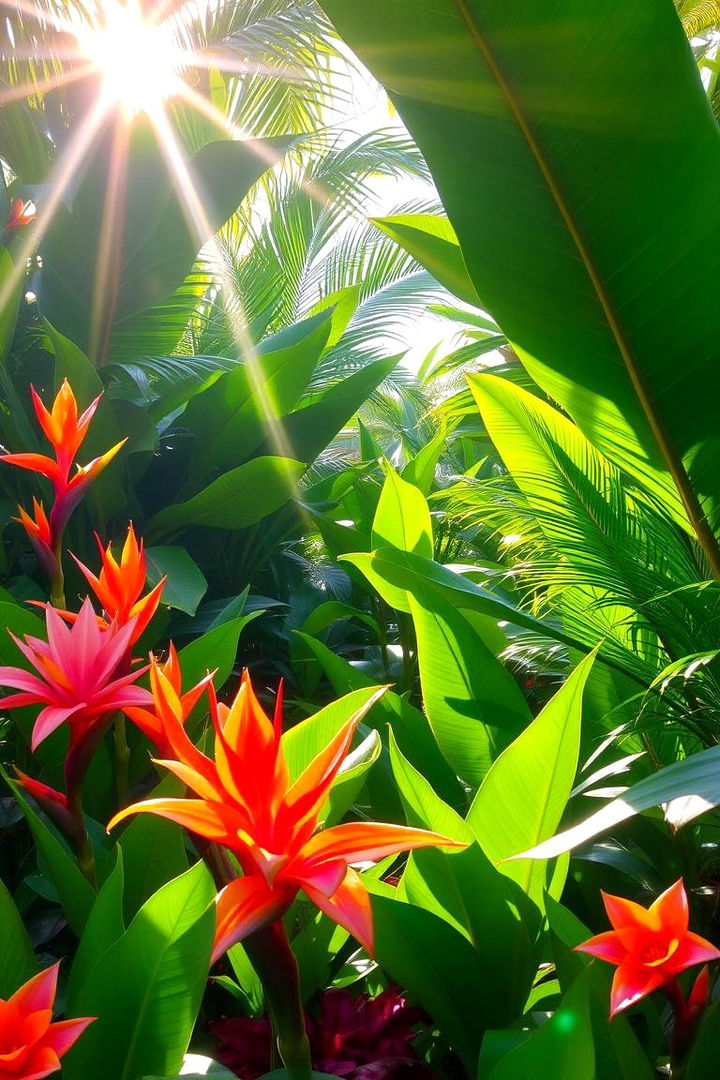 Tropical Floral Oasis - 22 Flower Garden Ideas