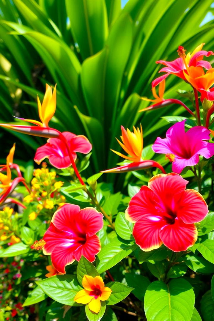 Tropical Flower Beds - 22 Tropical Garden Ideas