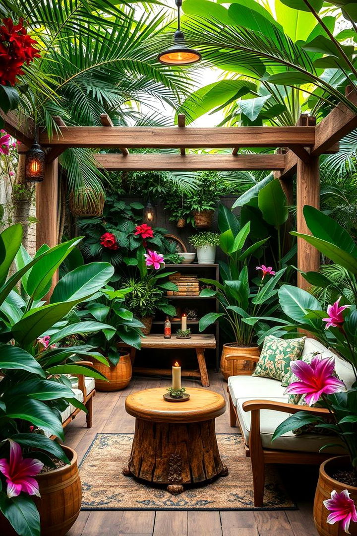Tropical Garden Hideaway - 22 Cigar Room Ideas