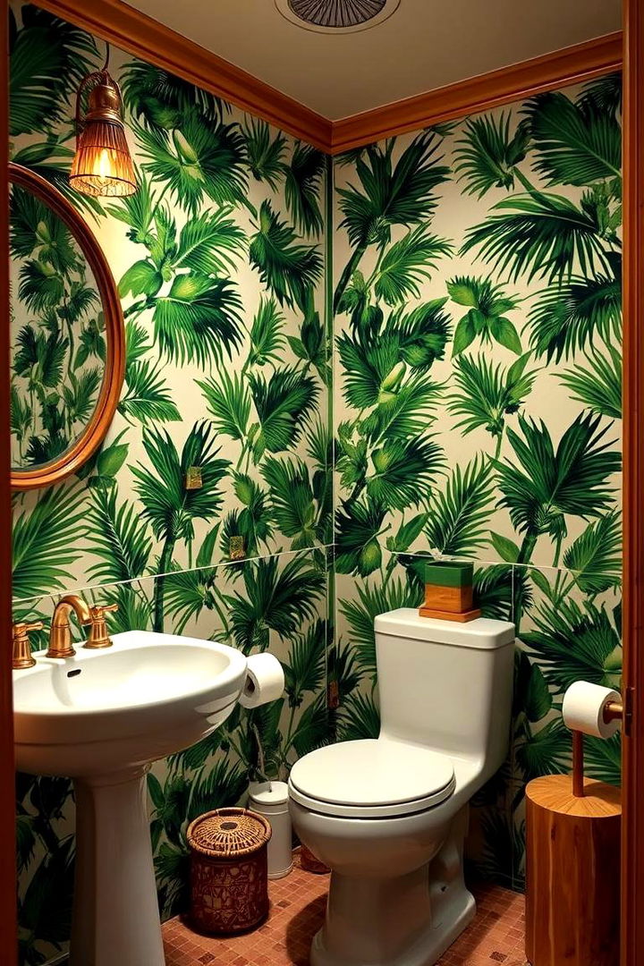 Tropical Jungle Motifs for Exotic Flair - 22 Kids Bathroom Ideas