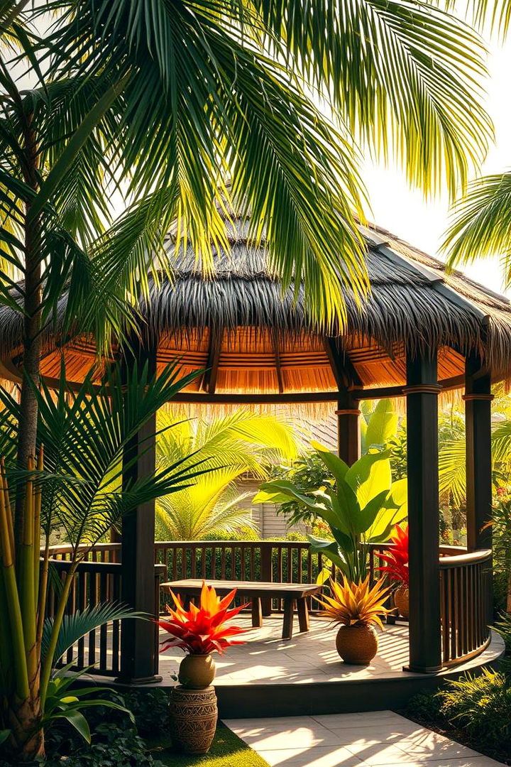 Tropical Oasis Gazebo - 22 Backyard Gazebo Ideas
