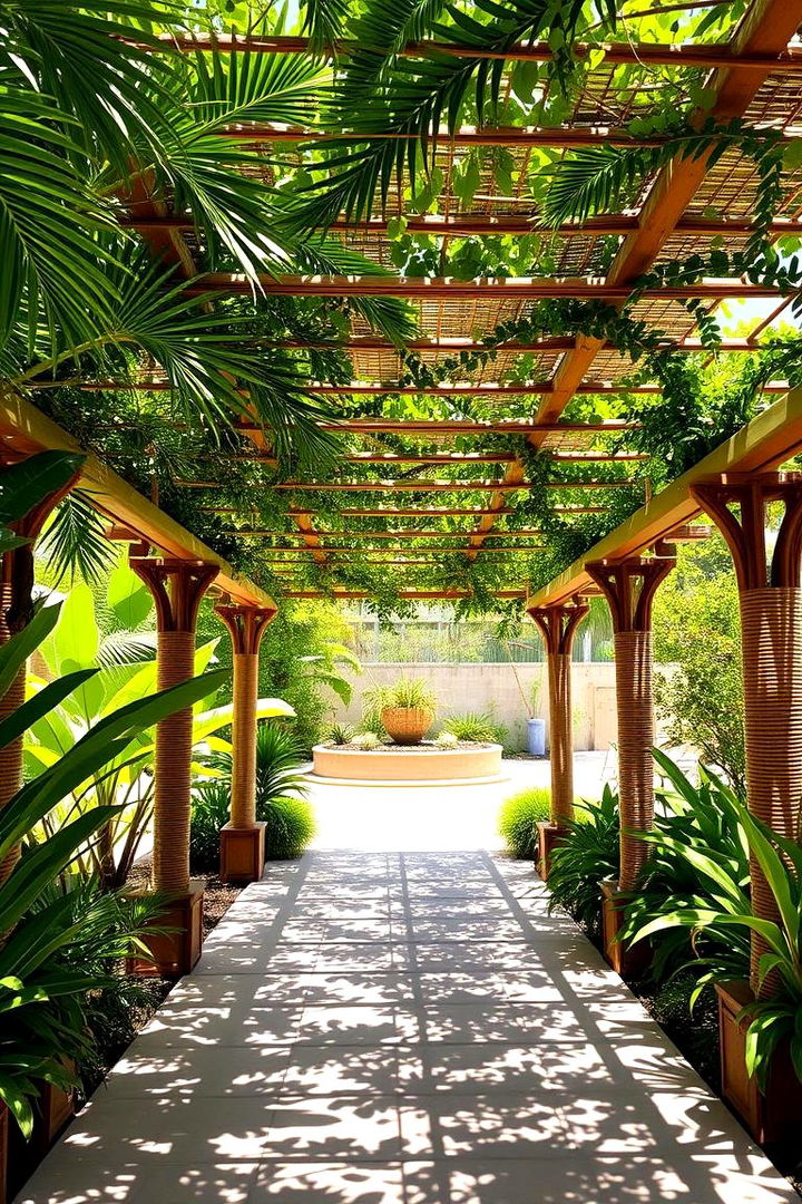Tropical Oasis Pergola - 22 Patio Pergola Ideas