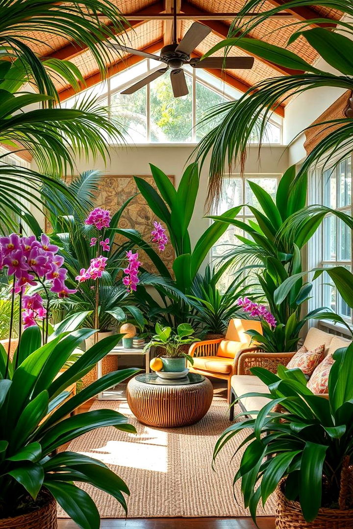Tropical Oasis Retreat - 22 Plant Room Ideas