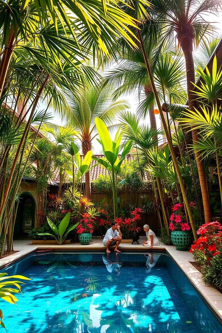 Tropical Oasis Vibe - 22 above ground pool ideas