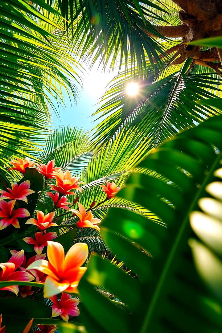 Tropical Oasis - Bathroom Mural Ideas: Artistic Wall Transformations