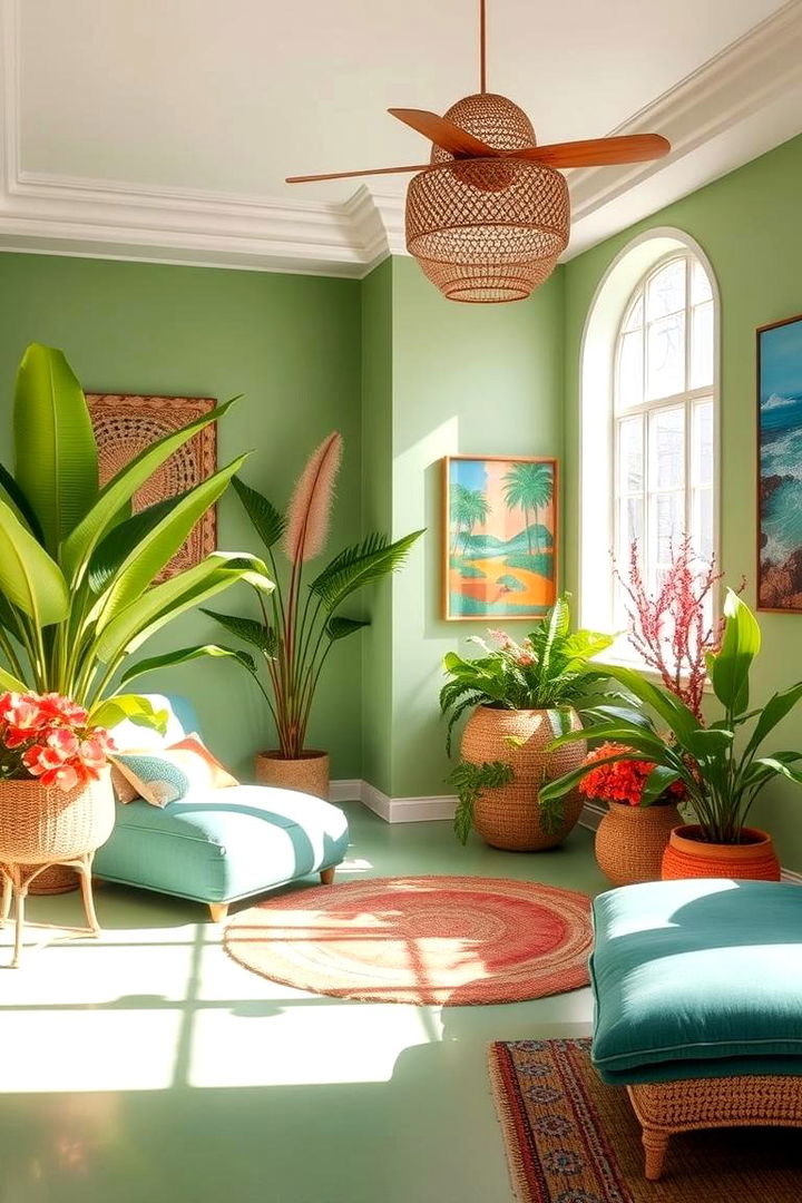 Tropical Paradise - 22 Colorful Room Ideas