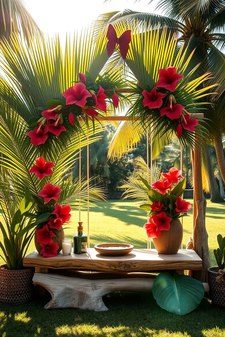 Tropical Paradise Altar - 22 Wedding Altar Ideas