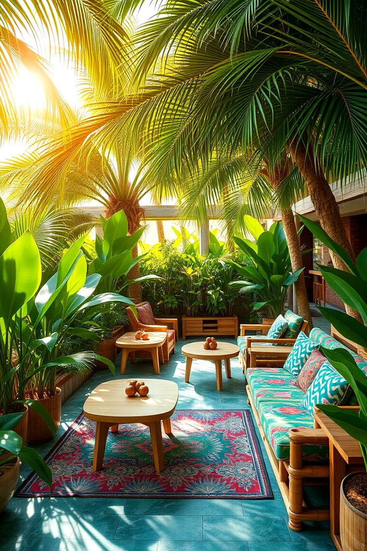Tropical Paradise Lounge - 22 Outdoor Living Room Ideas