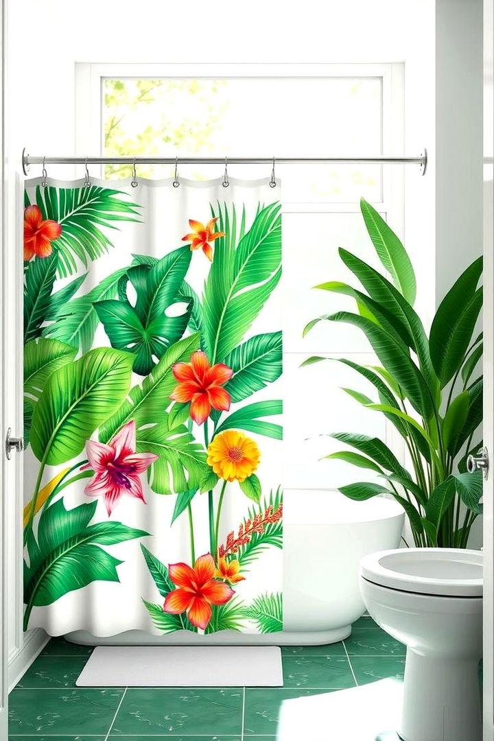Tropical Paradise Prints - 22 Shower Curtain Ideas
