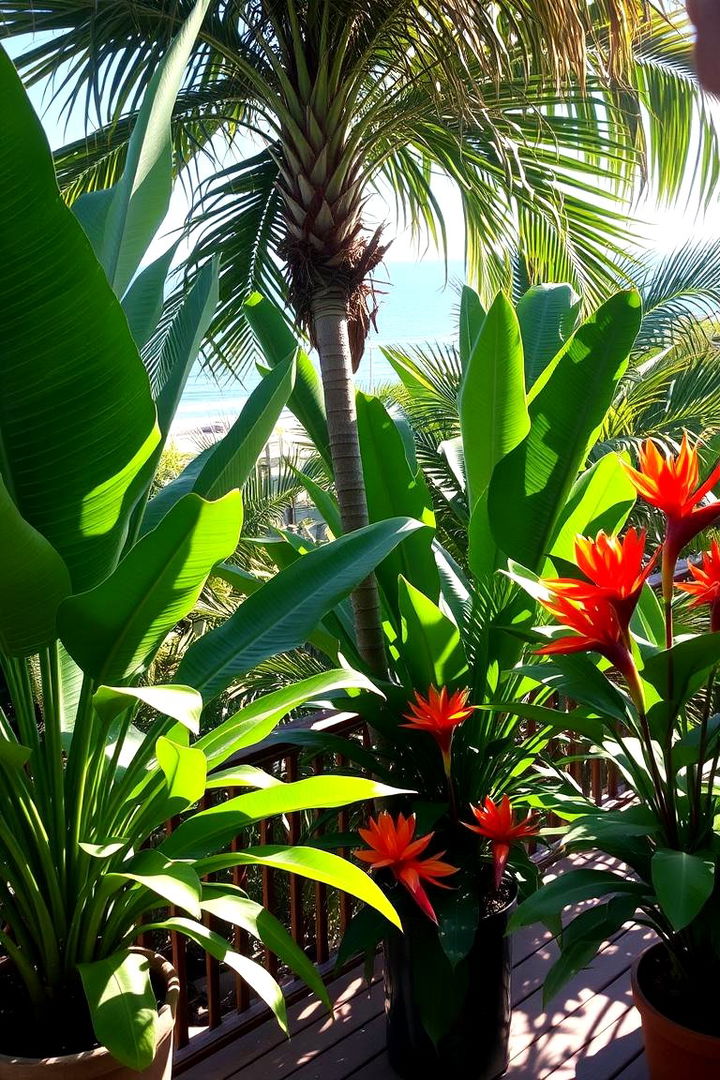 Tropical Plant Escape - 22 Deck Decorating Ideas With Plant