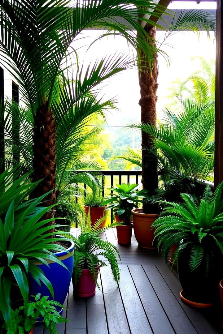 Tropical Plant Oasis - 22 Deck Decorating Ideas With Plants