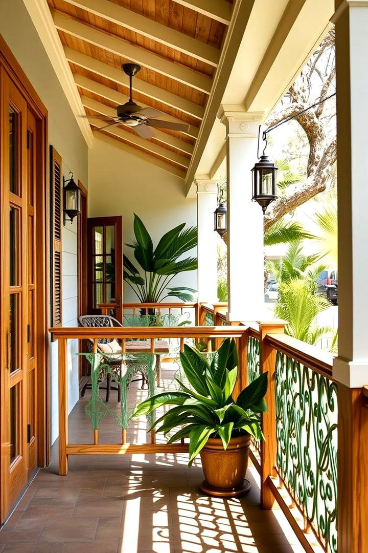 Tropical Railing Concepts - 22 Front Porch Railing Ideas