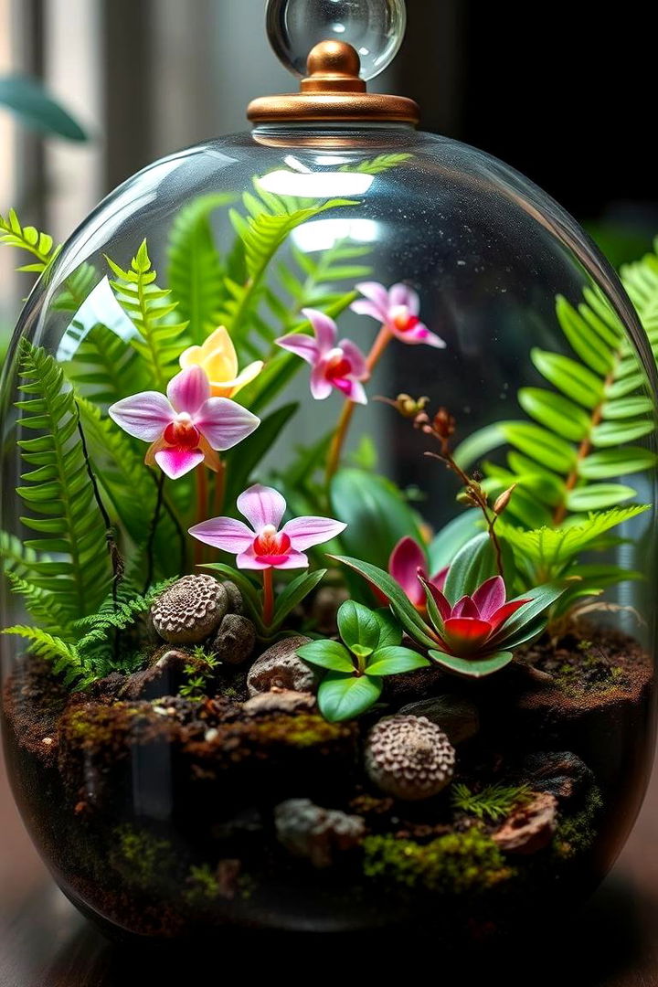 Tropical Rainforest Scene - 22 Terrarium Ideas