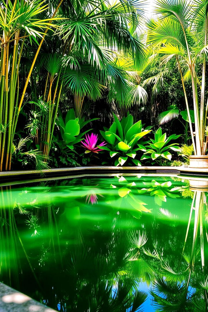 Tropical Reflections - 22 Small Garden Reflecting Pool Ideas