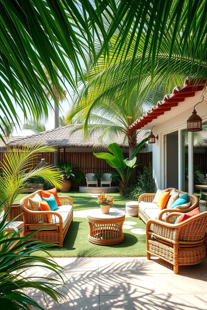 Tropical Resort Vibe - 22 Backyard Patio Ideas