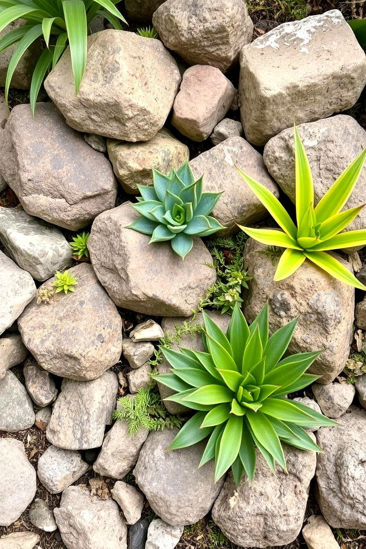 Tropical Rock Garden Accents - 22 Tropical Backyard Ideas