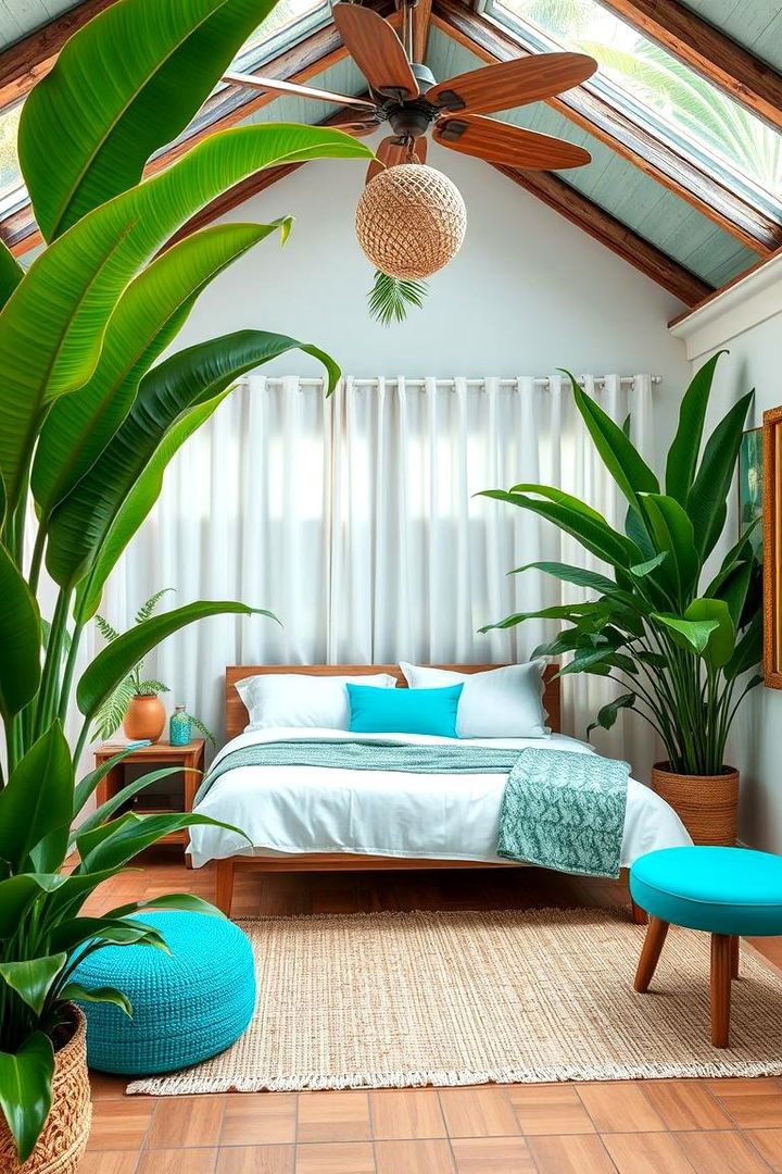Tropical Turquoise Oasis - 22 Turquoise Bedroom Ideas
