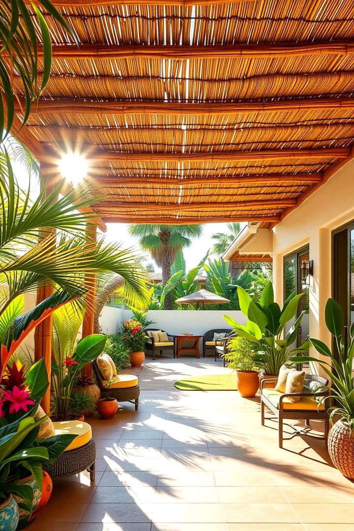 Tropical Vibe Escape - 22 Patio With a Pergola Ideas