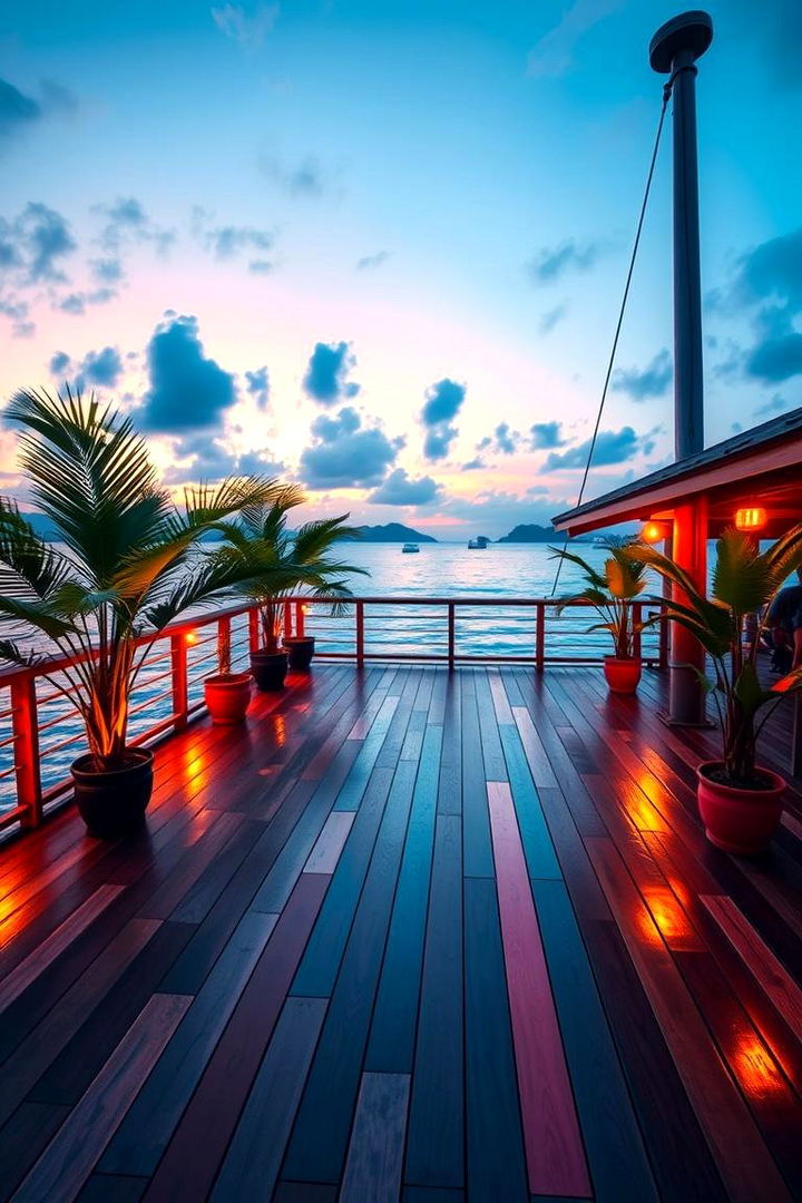 Tropical Vibe Escape - 22 Floating Deck Ideas