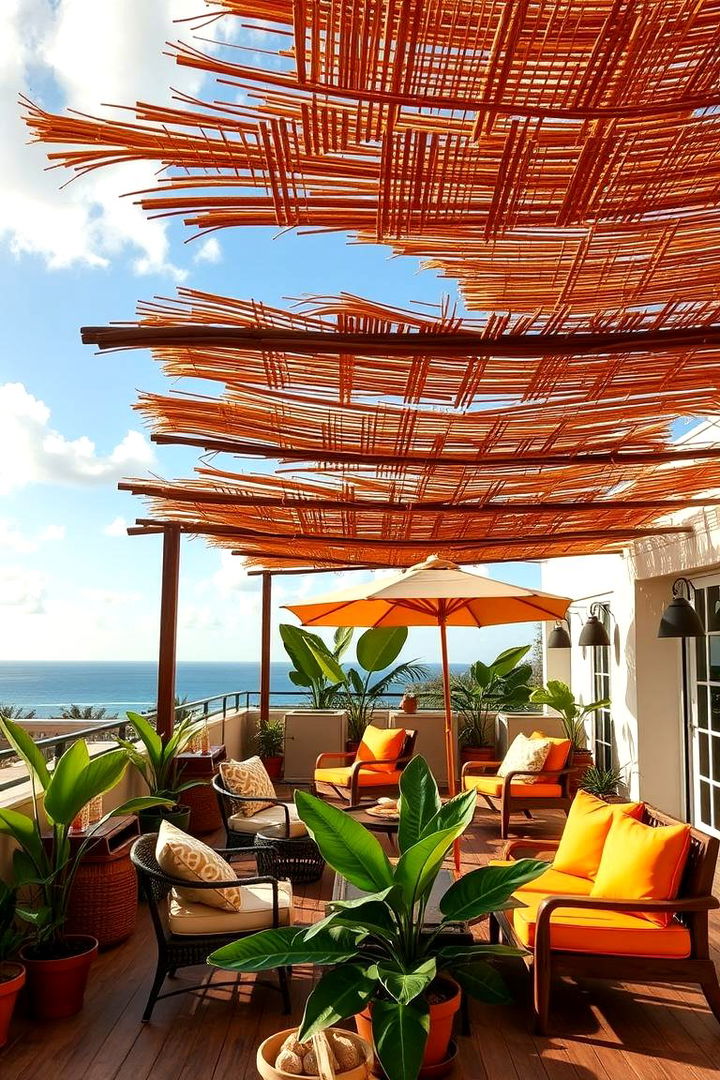 Tropical Vibe Roof Design - 22 Deck Roof Ideas