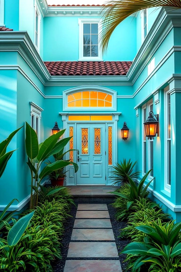 Turquoise Tranquility - 22 Blue Exterior House Colors