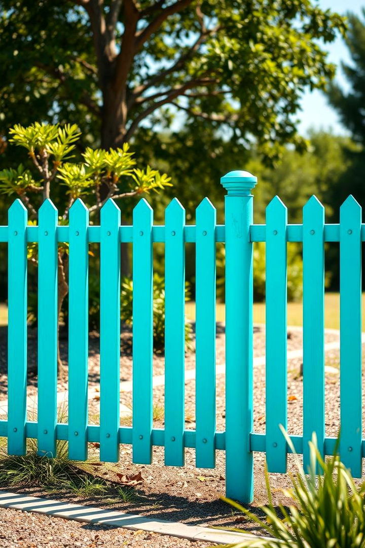 Turquoise for a Refreshing Twist - 22 Fence Paint Colours