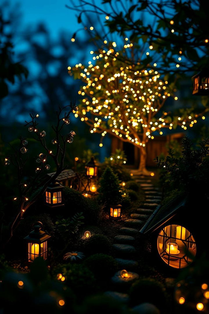 Twilight Lantern Haven - 22 Fairy Garden Ideas