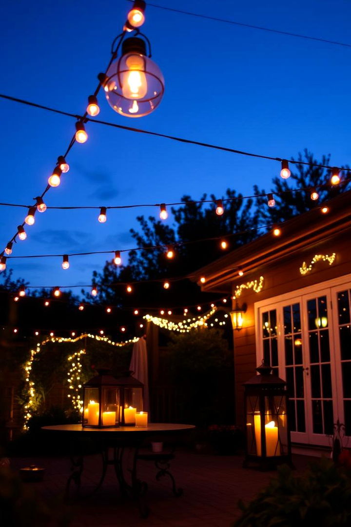 Twilight Lighting Ambience - 22 Backyard Patio Ideas