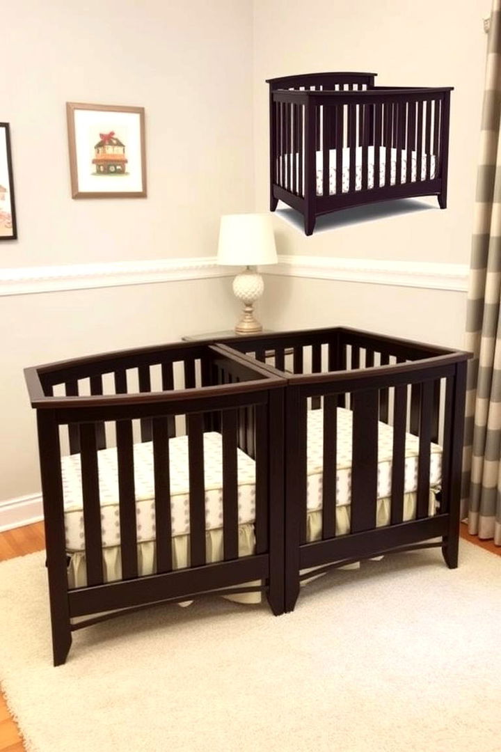 Twin Crib Configuration Ideas - 22 Twin Nursery Ideas