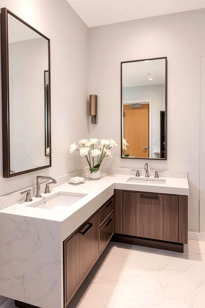 Twin Sinks Elegance - 22 Romantic Bathroom Ideas