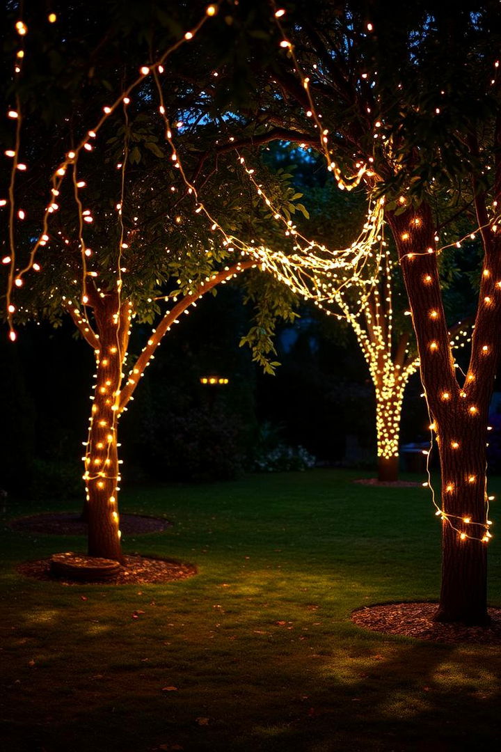 Twinkling Lighting Magic - 22 Backyard Wedding Ideas