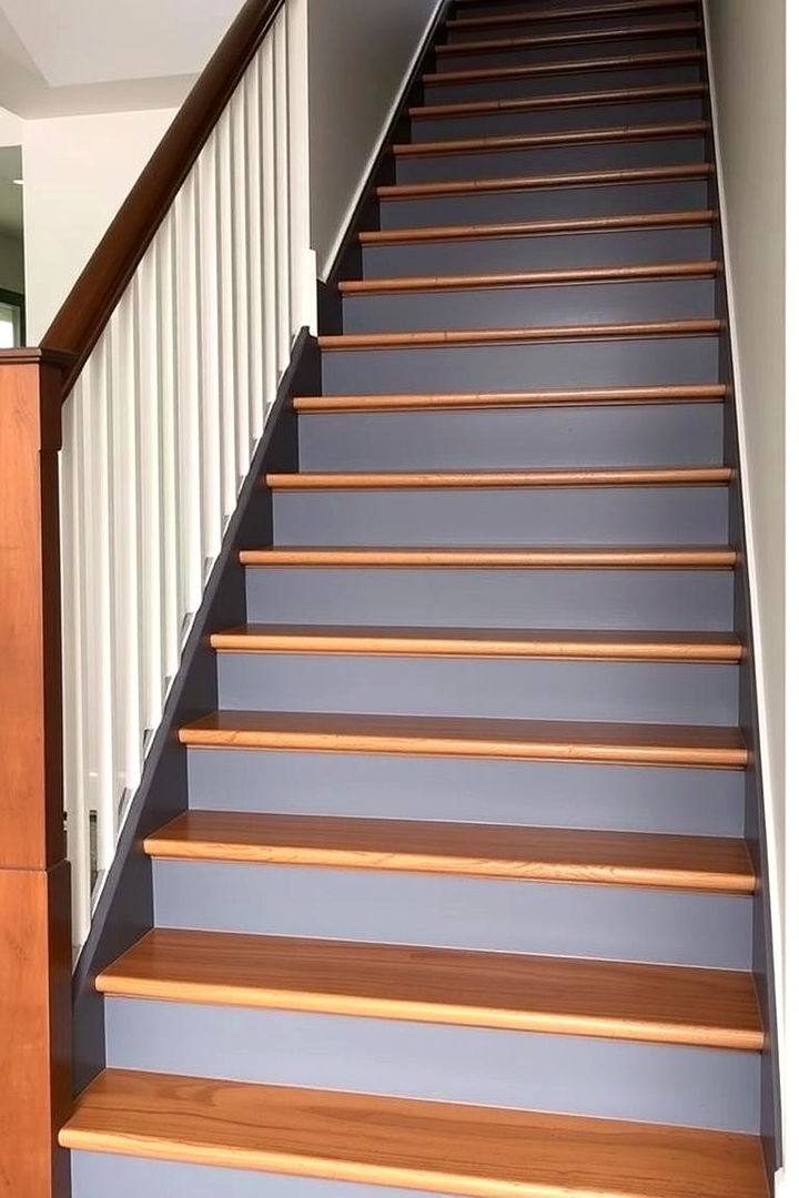 Two Tone Stair Painting - 22 Painted Stair Ideas