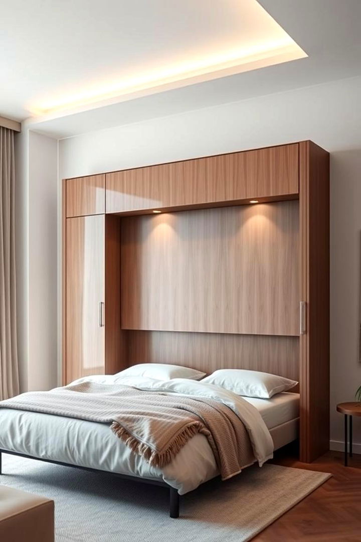 Ultra Sleek Wall Mounted Murphy Bed - 22 Murphy Bed Ideas