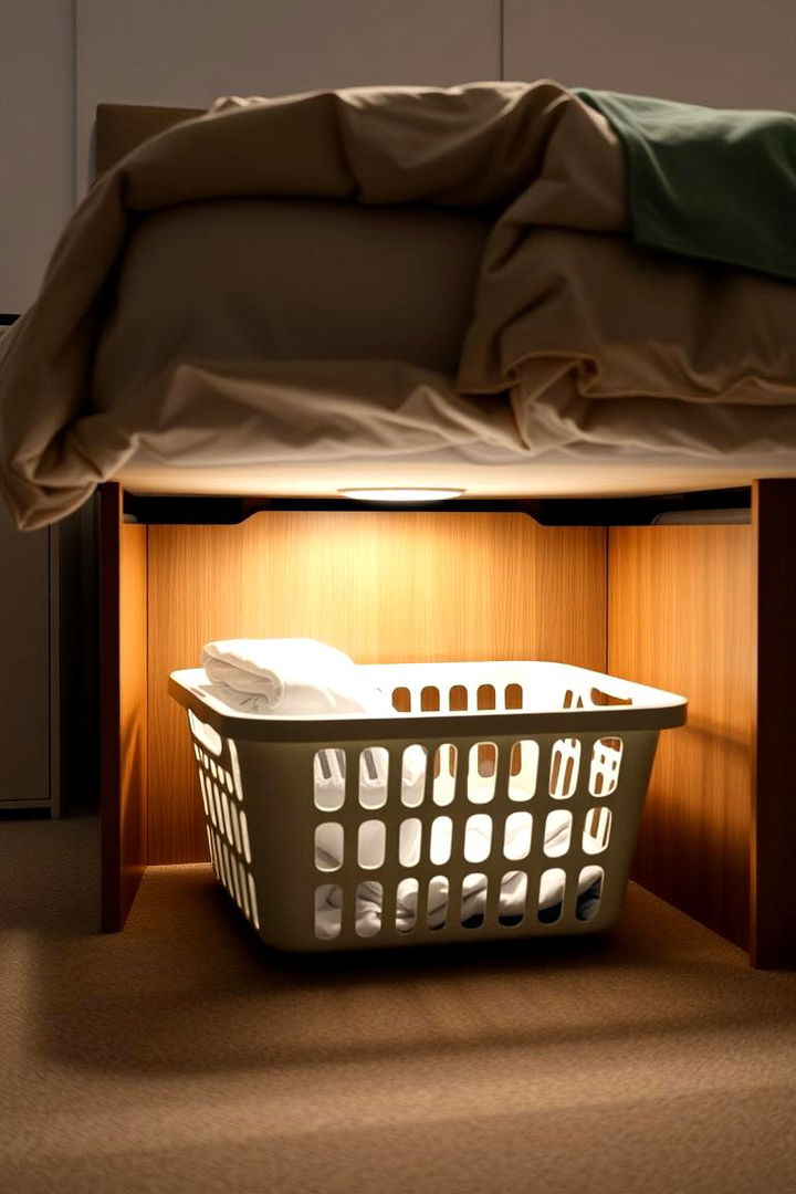 Under Bed Laundry Storage Solutions - 22 Laundry Basket Storage Ideas