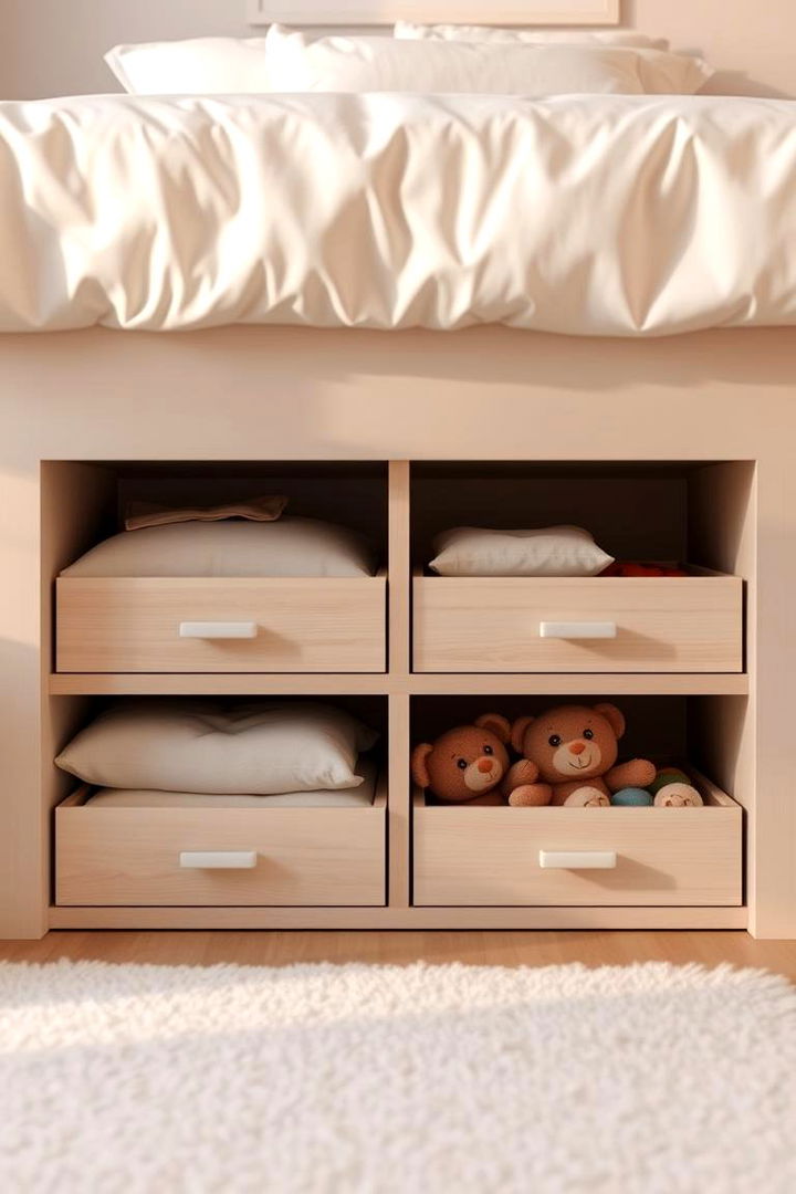 Under Bed Storage Drawers - 22 Toy Storage Ideas