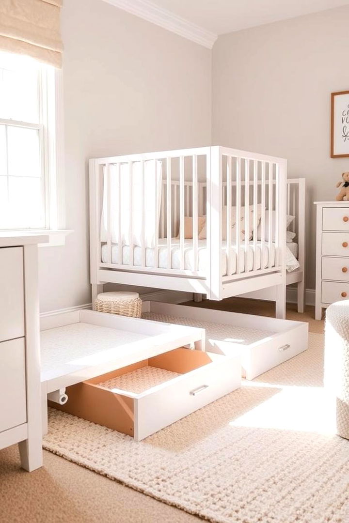 Under Bed Storage Drawers - 22 Nursery Storage Ideas