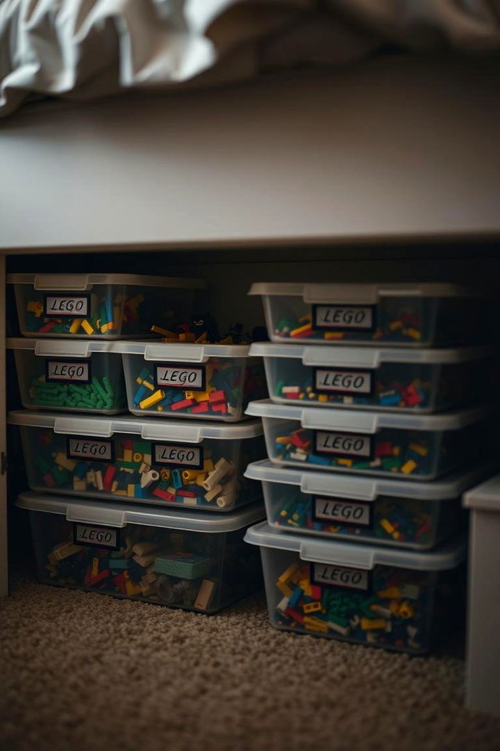 Under Bed Storage Solutions - 22 Lego Storage Ideas