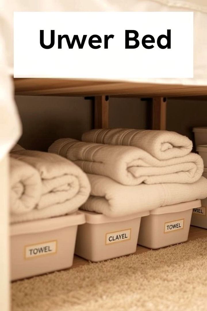 Under Bed Towel Storage - 22 Towel Storage Ideas