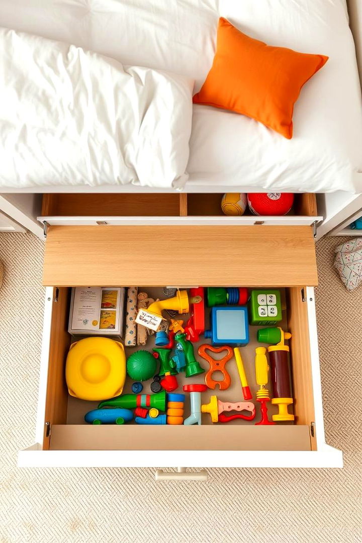 Under Bed Toy Chests - 22 Playroom Storage Ideas