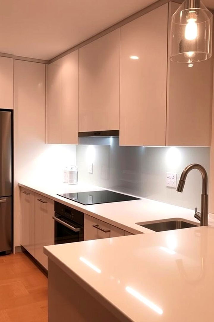 Under Cabinet Focused Illumination - 22 Kitchen Track Lighting Ideas