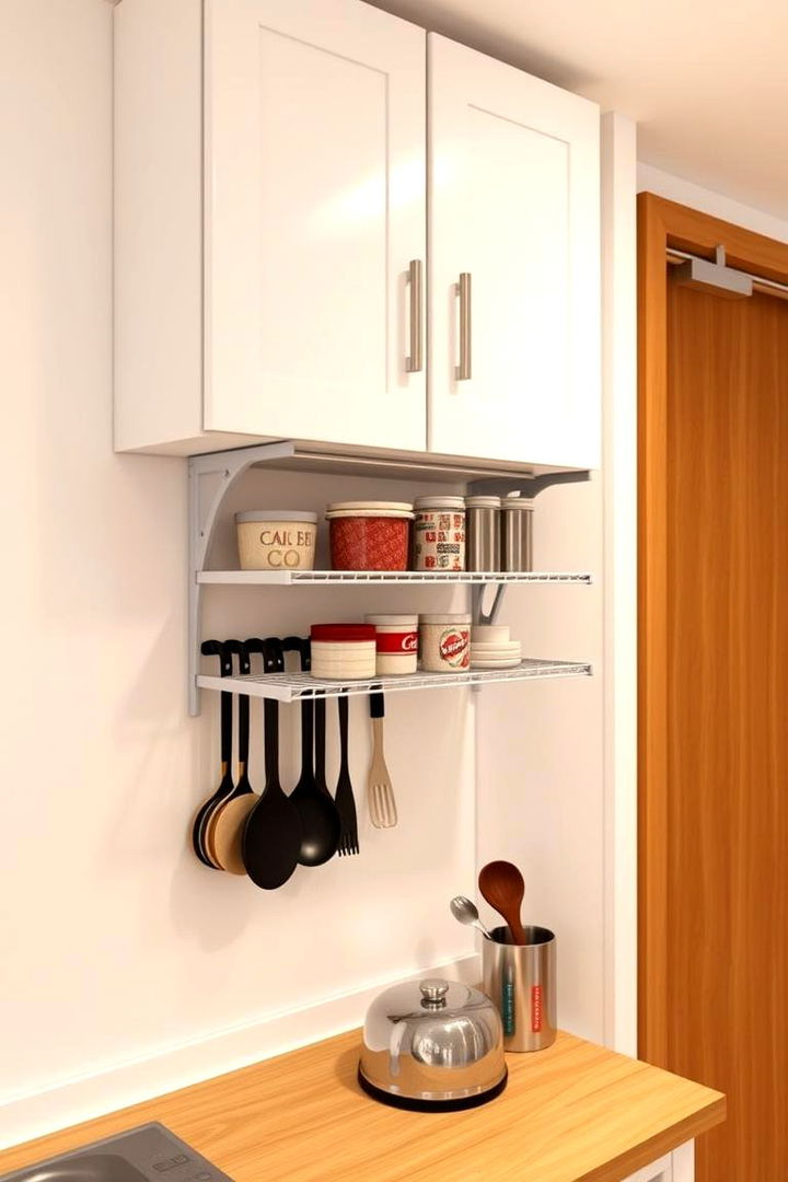 Under Cabinet Shelving for Supplementary Storage - 22 Pantry Shelving Ideas