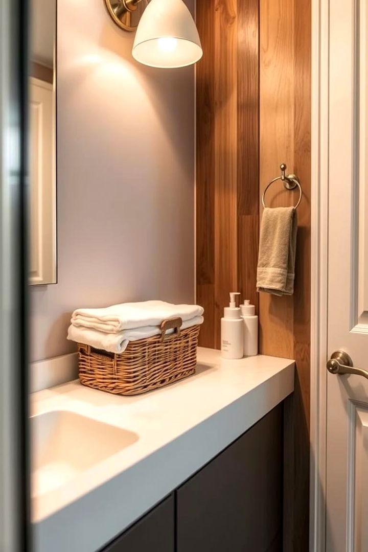 Under Counter Baskets for Secret Storage - 22 Bathroom Counter Organization Ideas