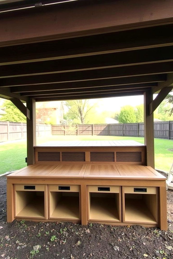 Under Deck Hidden Storage - 22 Outdoor Storage Ideas