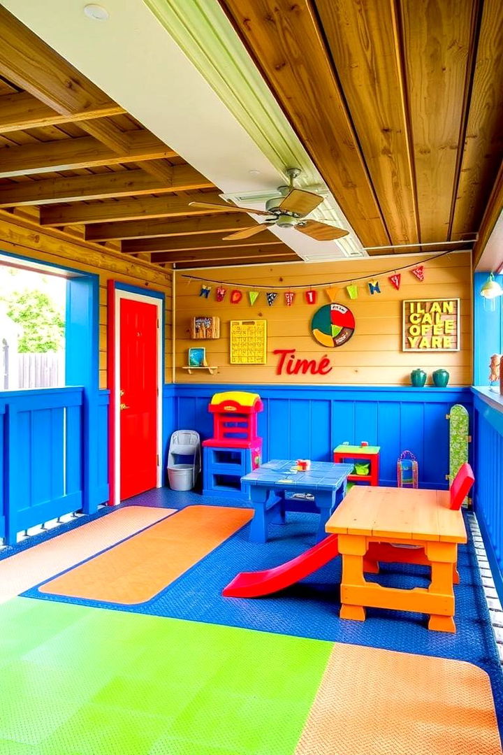 Under Deck Play Area for Kids - 22 Under Deck Ideas