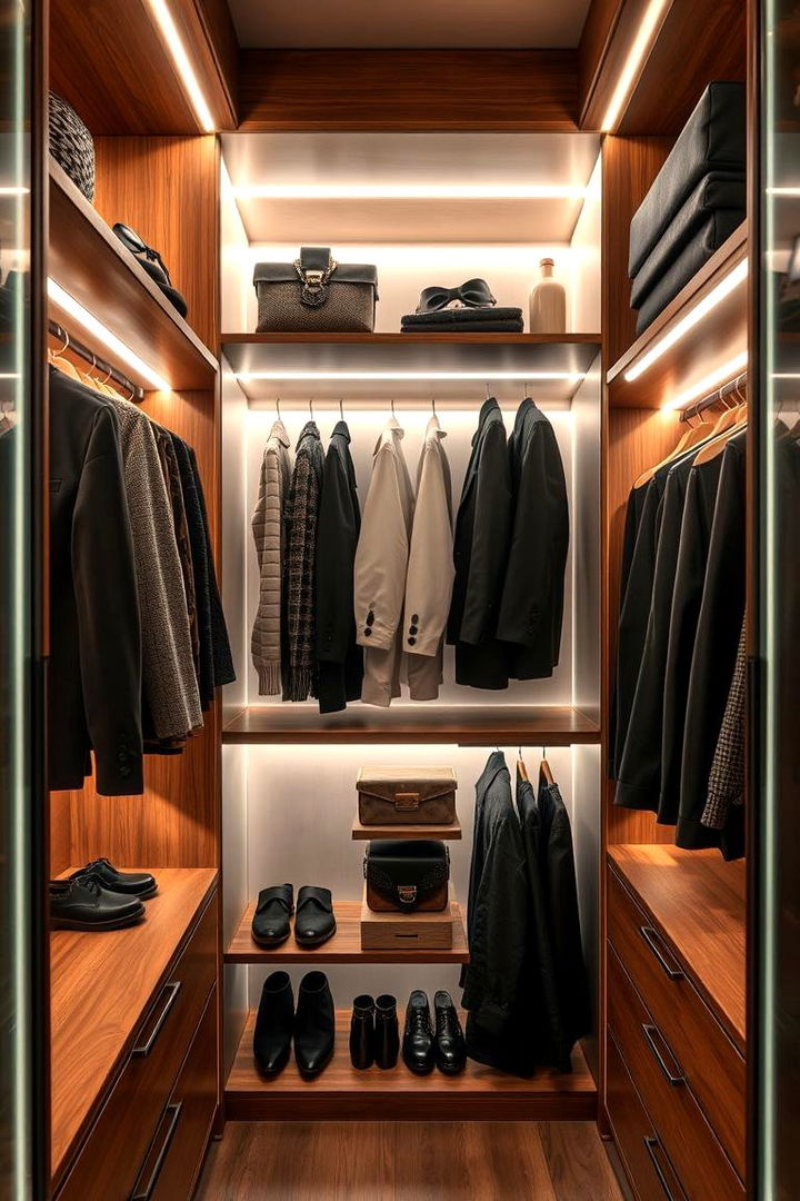 Under Shelf LED Lighting - 22 Closet Lighting Ideas
