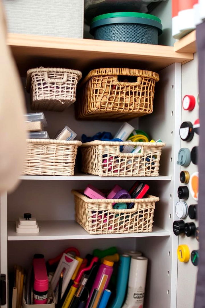 Under Shelf Storage Solutions - 22 Small Craft Room Ideas