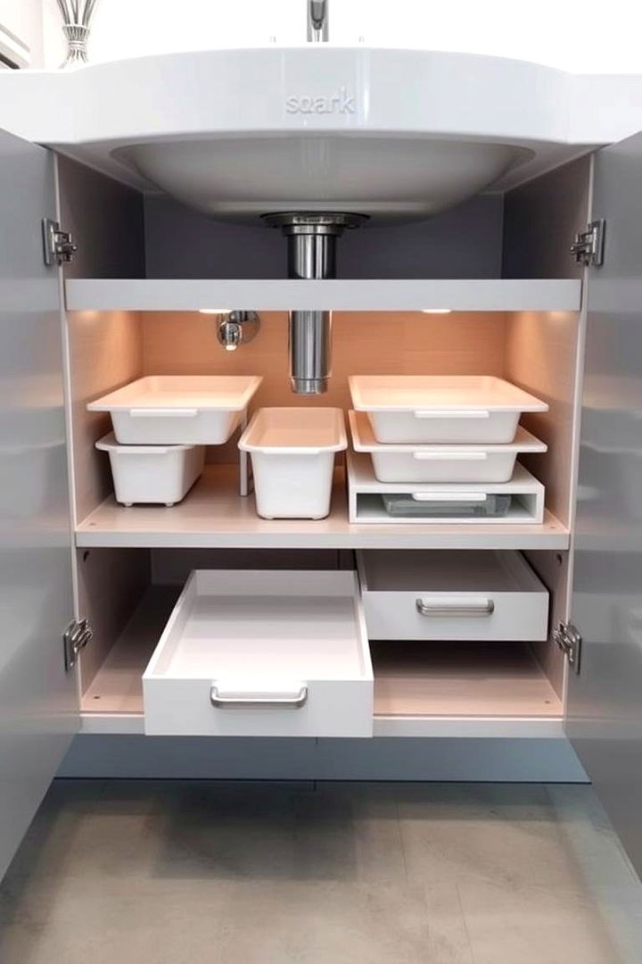 Under Sink Organizers - 22 Bathroom Furniture Ideas