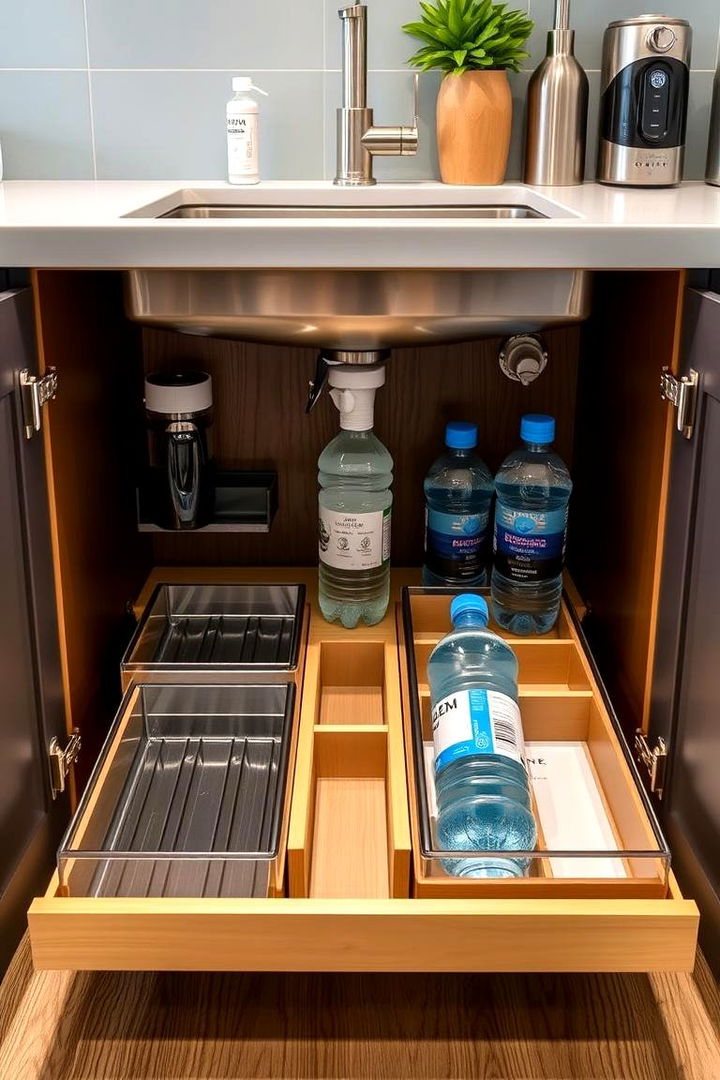Under Sink Storage Solutions - 22 Water Bottle Storage Ideas